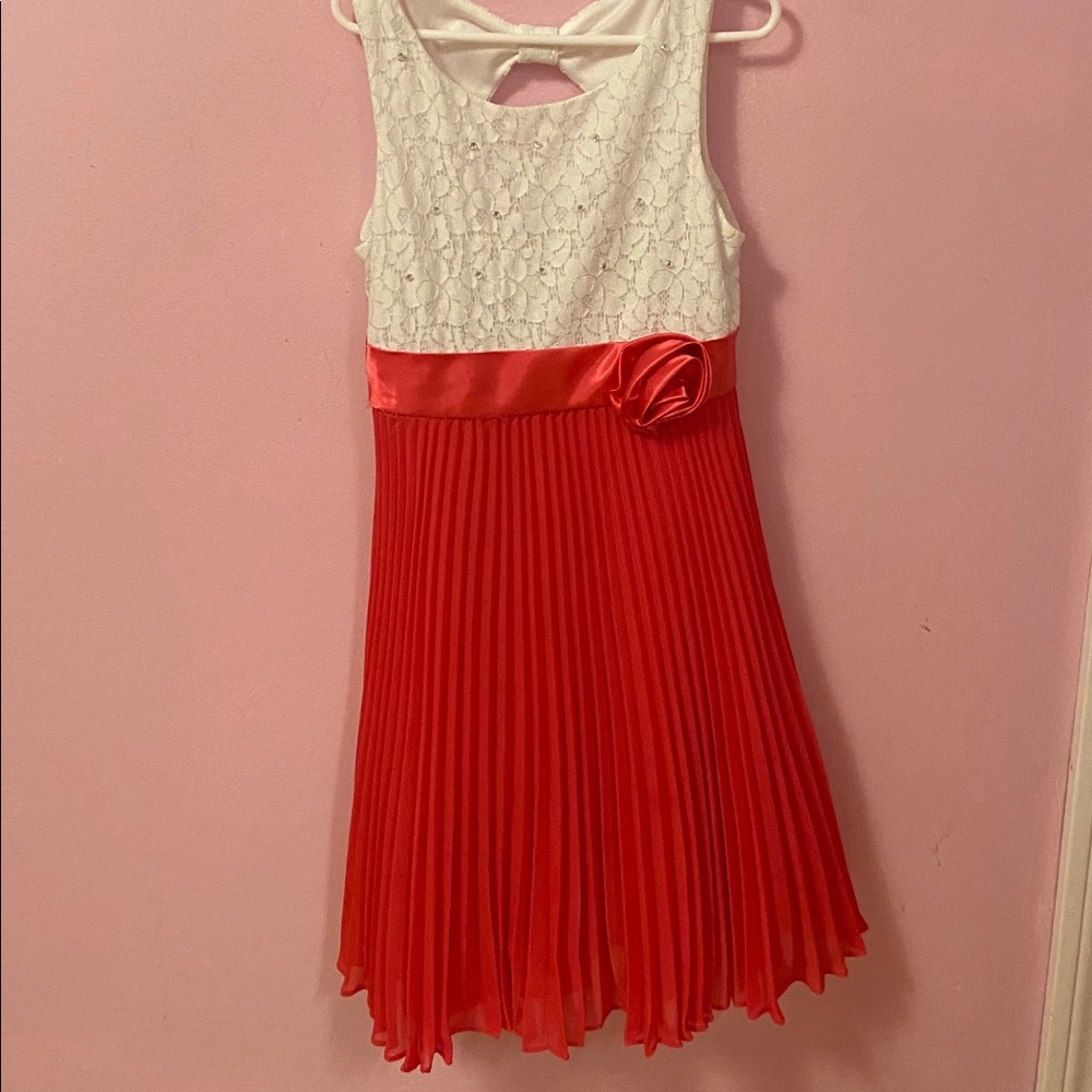 girls pink dress size 8